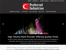 Tablet Screenshot of preferredcoating.com